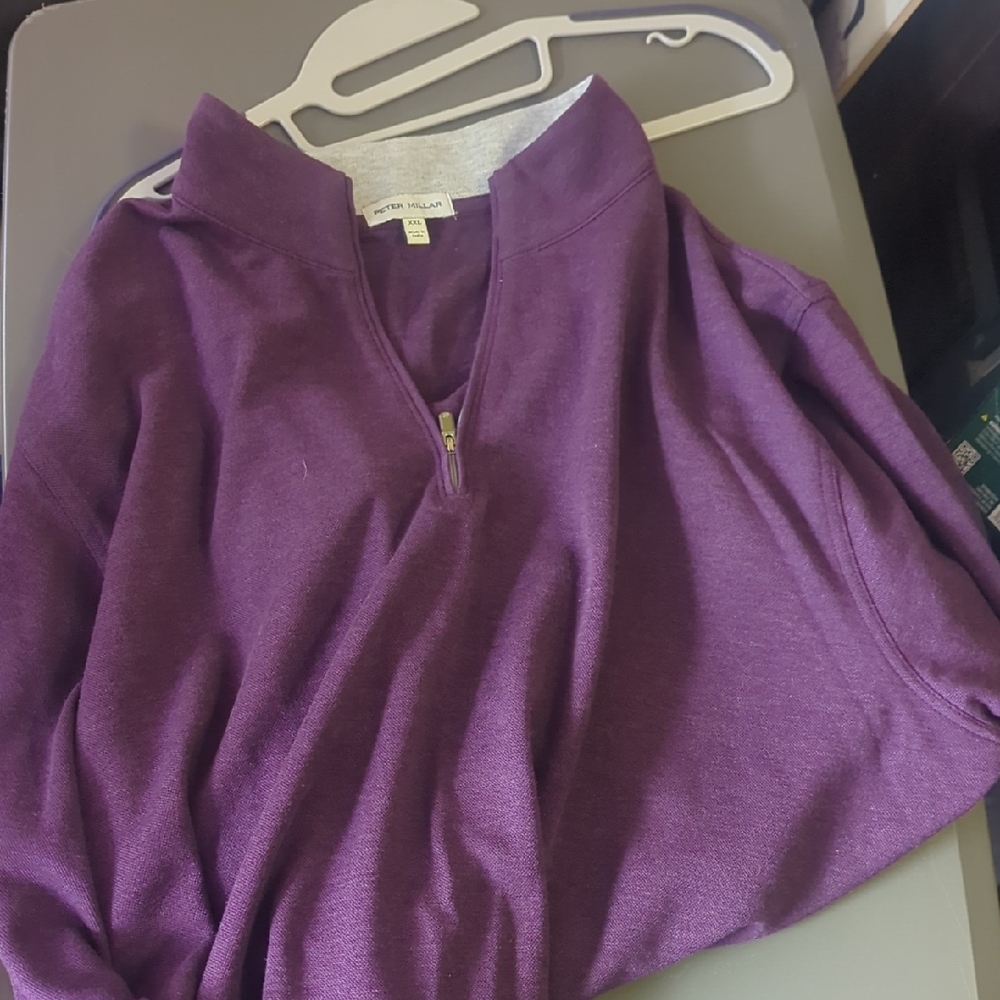 Peter Millar Purple Cowl Neck Sweater